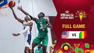 USA v Mali  Full Game  FIBA U19 Basketball World Cup 2021 [upl. by Assener]