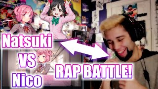 Natsuki VS Nico  RAP BATTLE REACTION [upl. by Simona]