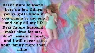 Meghan Trainor  Dear Future Husband Lyrics [upl. by Niessuh]