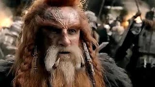 Hobbit  Beş Ordunun Savaşı  Dain Demirayak Thorinin Yardımına Geliyor [upl. by Atrebor]