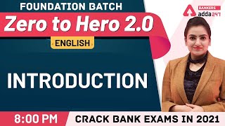 Introduction to English  Banking Foundation Classes Adda247 Class1 [upl. by Adnar592]