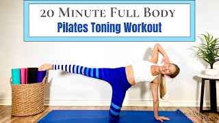 20 Minute Full Body Workout  Pilates Class for Toning [upl. by Caassi432]