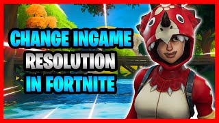 How To Change Ingame Resolution In Fortnite  How To Switch To 1280x720 1600x900 amp 1920x1080 Res [upl. by Margot975]