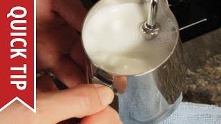 How to AutoFroth Milk for Lattes [upl. by Myrlene]