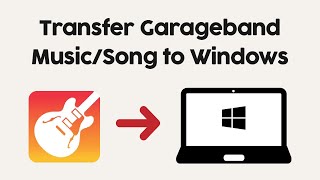 How To Transfer GarageBand Song  Music File to Windows PC from iPhone or iPad [upl. by Enoob]