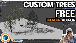 CUSTOM TREES in Blender  FREE Tree Creation AddOn  Sapling Tree Generator [upl. by Feriga]