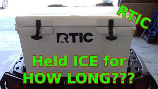 RTIC 45 Qt Cooler Test amp Review  Better Than a Yeti Cooler [upl. by Annayehc]