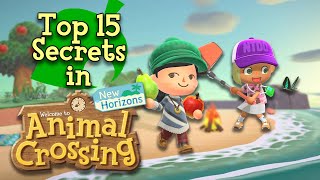 Top 15 Secrets in Animal Crossing New Horizons [upl. by Celio686]