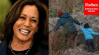 quotShe Actually Laughedquot GOP Senator Joins In Backlash Against Kamala Harris Border Remarks [upl. by Berthoud39]