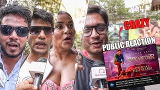 SIKANDAR Official Film Teaser  Public CRAZY Reaction  Salman Khan Rashmika  AR Murugadoss [upl. by Anayek120]