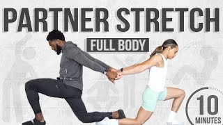 10 Minute Full Body Partner Stretch A Quick Daily Routine [upl. by Einal]