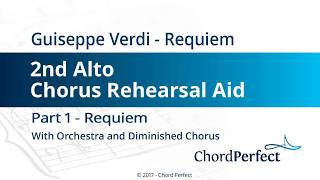 Verdis Requiem Part 1  Requiem  2nd Alto Chorus Rehearsal Aid [upl. by Nitaf]