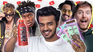 I Tried Famous YouTubers Brands in India 🇮🇳 [upl. by Ydnal908]