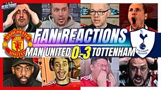 MAN UNITED FANS DEJECTED😔REACTION TO MAN UNITED 03 TOTTENHAM  2425 PREMIER LEAGUE [upl. by Dorena260]