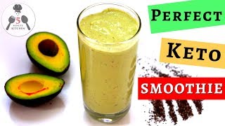 KETO AVOCADO SMOOTHIE  PERFECT LOW CARB SATISFYING SMOOTHIE [upl. by Hadnama]