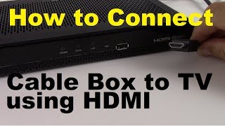 How to Connect Cable Box to TV using HDMI [upl. by Trawets]