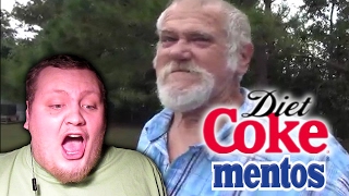 Angry Grandpa Diet Coke amp Mentos REACTION [upl. by Lateh856]