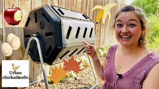 How To Use A Compost Tumbler For Beginners [upl. by Enimrej811]