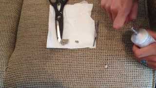 How to Patch a Hole in Woven Fabric  Easy Fabric Repair [upl. by Sral450]