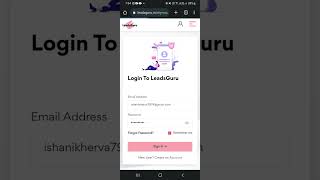 after joining leadsguru setup your account [upl. by Sylram241]