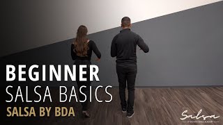 Salsa Dancing Beginner Basics Tutorial Video [upl. by Fitalludba]