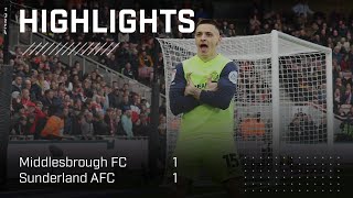 Rusyn Secures Point  Middlesbrough FC 1  1 Sunderland AFC  EFL Championship Highlights [upl. by Enyr]