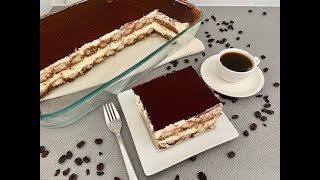 TIRAMISU RECIPE WITHOUT EGGS EASY TIRAMISU RECIPE [upl. by Geirk472]