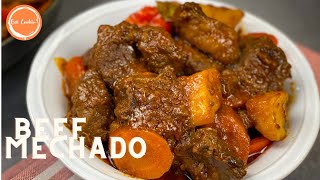 Beef Mechado Recipe  Beef Stew  Mechadong Baka  Easy to Follow Recipe [upl. by Aetnuahs]