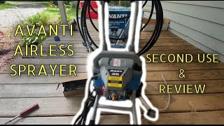 CHEAP Harbor Freight Airless Sprayer Avanti second use and review [upl. by Tudela]