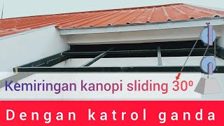 kanopi sliding katrol majemuk [upl. by Millar]