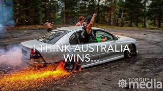 AUSSIE BURNOUTS VS AMERICAN BURNOUTS [upl. by Follansbee]