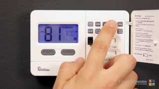 Programming Your Robert Shaw Thermostat [upl. by Aihsyt797]