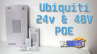 Unboxing Ubiquiti 24v amp 48v POE AdaptersInjectors [upl. by Atiuqahc492]