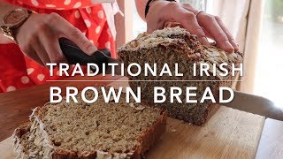 HOW TO MAKE TRADITIONAL IRISH BROWN BREAD EASY QUICK amp HEALTHY  Sinead Davies [upl. by Alenoel]