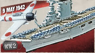 141  Carrier vs Carrier  The Battle of Coral Sea  WW2  May 9 1942 [upl. by Adnomal]