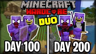 We Survived 200 Days in HARDCORE Minecraft [upl. by Leanne756]