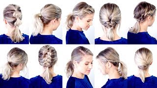 10 CUTE amp EASY LOW PONYTAIL HAIRSTYLES  Milabu [upl. by Hendren]