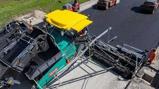 VÖGELE SUPER 30003i  Go Extreme  A new road surface on the A 96 near Lindau am Bodensee [upl. by Ahseikal]