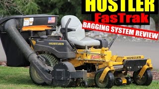 Hustler Fastrak Bagger Overview  How to Remove  Install [upl. by Susejedesoj875]