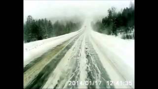 Horrific deadly car vs truck headon crash in Russia [upl. by Ycaj]