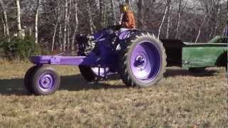 13 HP RePowered Massey Harris 33 working [upl. by Aix]