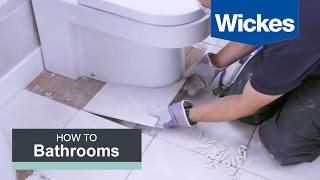 How to Tile Around a Toilet with Wickes [upl. by Elodia]