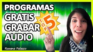 🎵 Programas GRATIS para GRABAR AUDIO [upl. by Garek449]