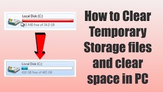 Delete Temporary Files amp Clear Storage Space in PC  Tech in Tamil [upl. by Supat953]