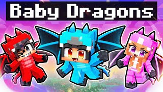 We Turned Into BABY DRAGONS In Minecraft [upl. by Bollay]