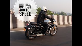 Benelli Imperiale 400 TOP SPEED [upl. by Sheeran]