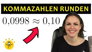 Kommazahlen RUNDEN – Dezimalzahlen auf Zehntel Hundertstel Tausendstel [upl. by Ajam]