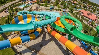 Sea Tubes Water Slides  Zoombezi Bay [upl. by Annav829]