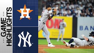 Astros vs Yankees Game Highlights 8423  MLB Highlights [upl. by Orford113]