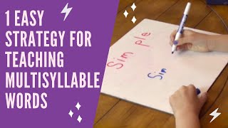 One Easy Strategy for Teaching Multisyllable Words [upl. by Adnic200]